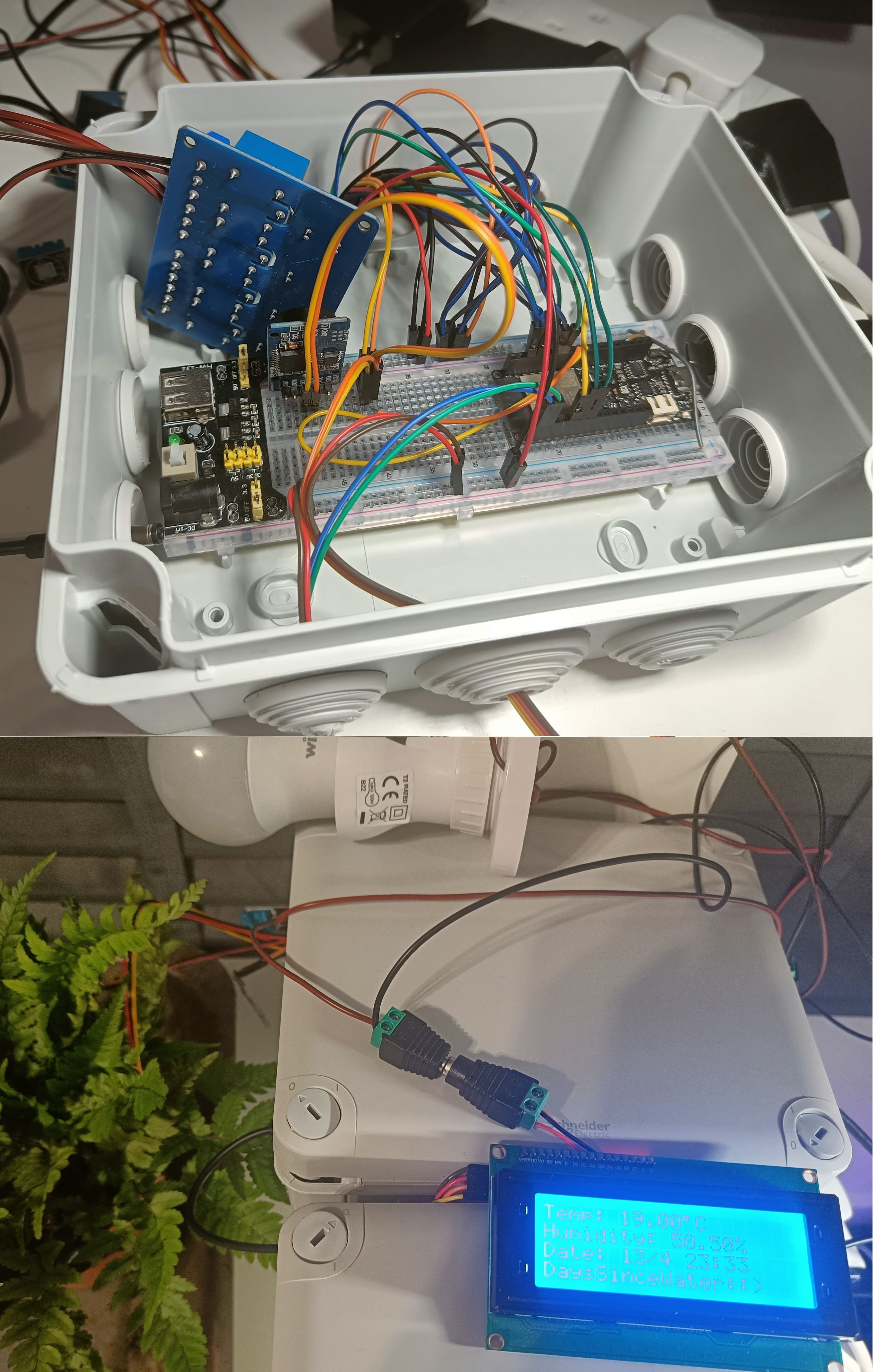 Plant watering system project preview